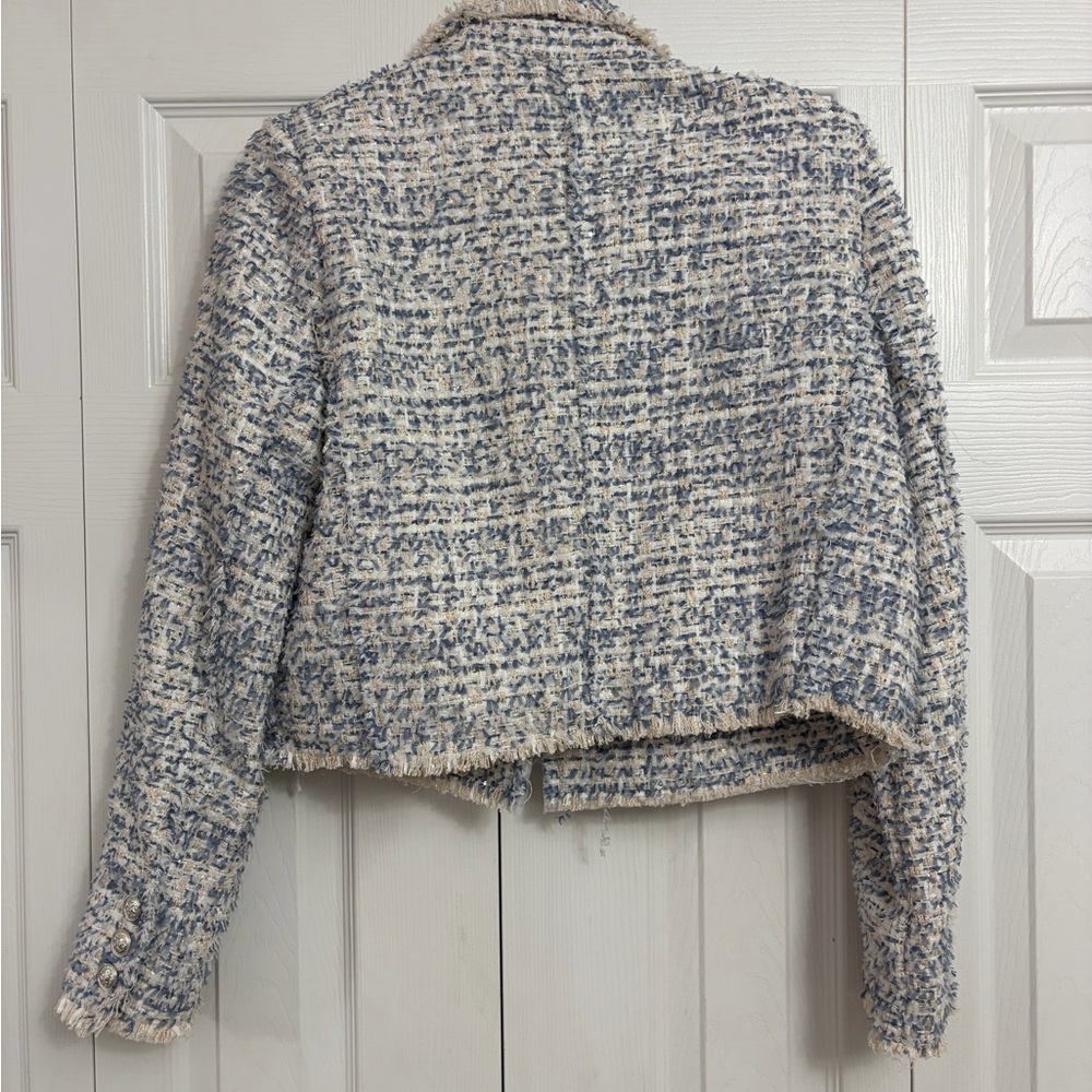 Vici Tweed Jacket Blazer - White and Gray | Like New - Picture 4 of 4